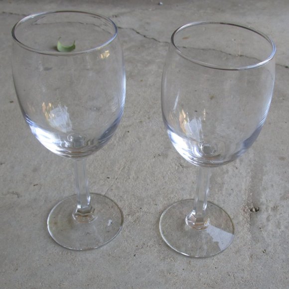 Vintage MCM Crystal Glasses Set of 2 - Picture 3 of 4